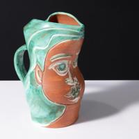 Picasso Pitcher VISAGE DE FEMME Pitcher, Madoura (A.R. 192) - Sold for $15,360 on 11-15-2025 (Lot 128).jpg